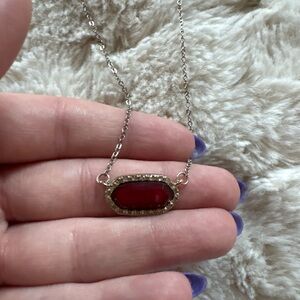 Elegant Red Pendant Necklace